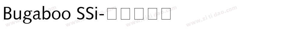 Bugaboo SSi字体转换